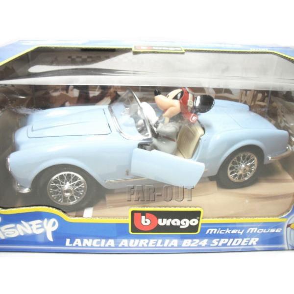 ミッキー Lancia Aurelia B24 Spider メタルダイキャストカー ラージサイズ 1990年代 ディズニーの画像