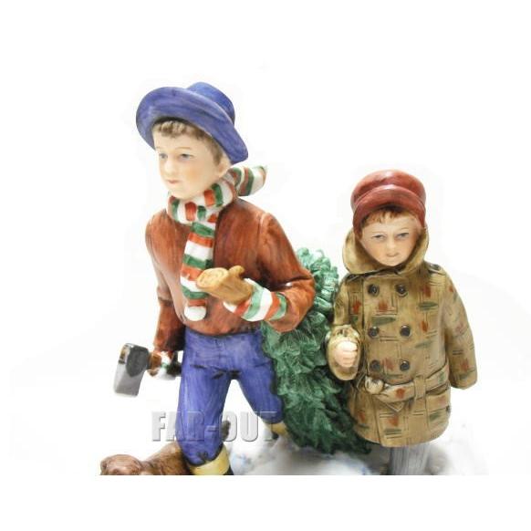 ノーマン・ロックウェル Bringing Home The Christmas Tree クリスマス