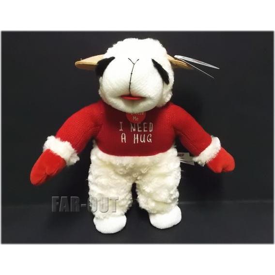 ラムチョップ I Need a Hug トーキング 赤いセーター ぬいぐるみ : FAR