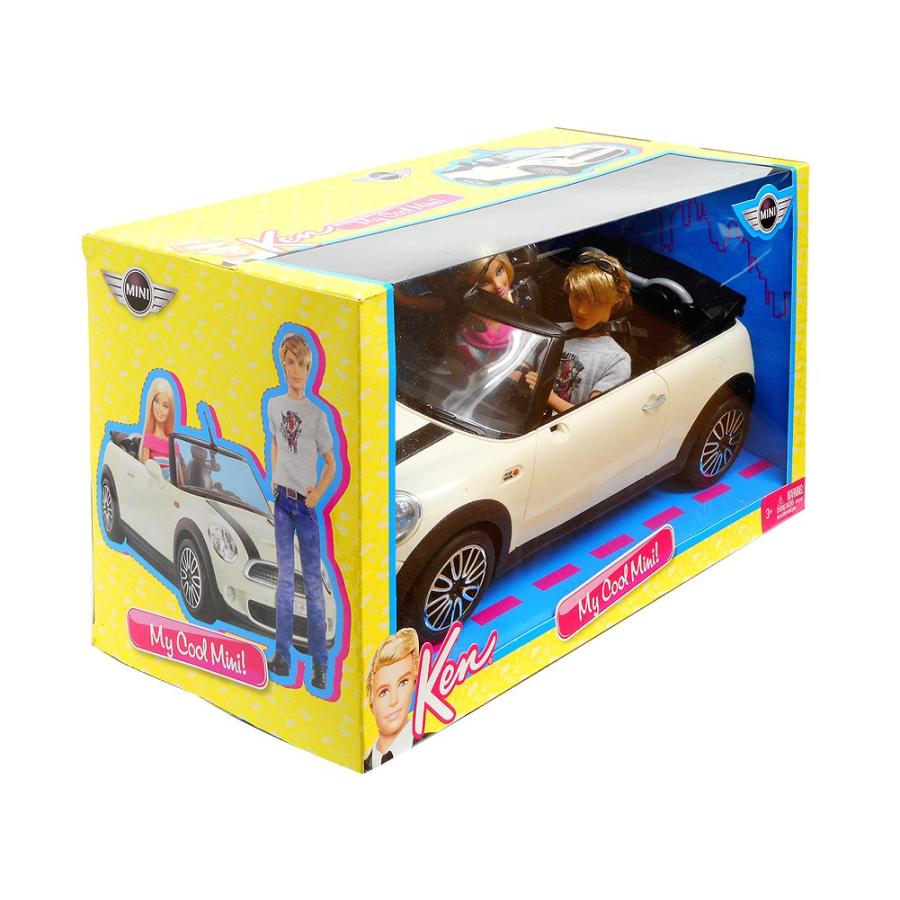 バービー&ケン BMW Mini Cooper ミニクーパー カー ホワイト バービー&ケン BMW Mini Cooper ミニクーパー カー ホワイト