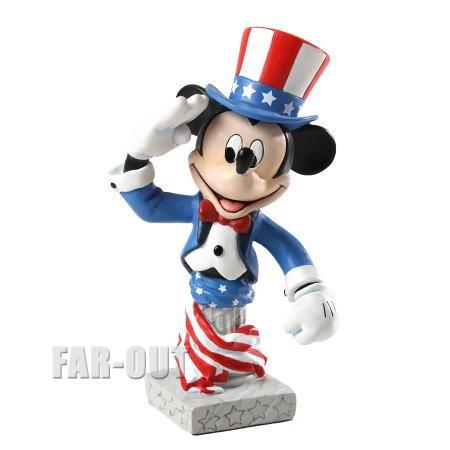 ミッキー アメリカ Patriot Mickey ミニバスト 胸像 フィギュアリン 