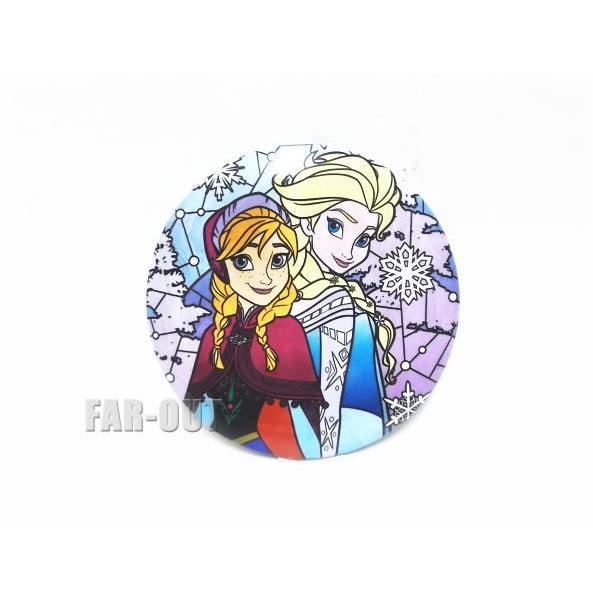 アナと雪の女王 アナ&エルサ 缶バッジタイプ コンパクトミラー 手鏡 缶