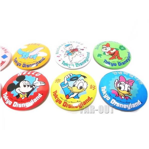 東京ディズニーランド TDL ハロー 世界の国からこんにちは 缶バッジ 12