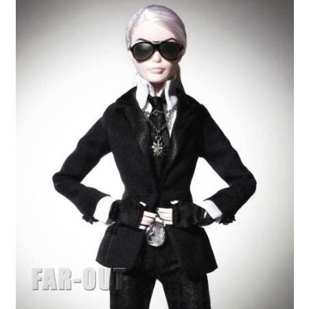 バービー Karl Lagerfeld カール・ラガーフェルド ドール 人形 プラチナラベル｜far-out｜02