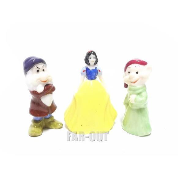 ディズニーマジック 白雪姫、ドーピー、グランピー ミニチュア ポーセリン フィギュアリン 3点セット ボックス入り SEARS限定の画像