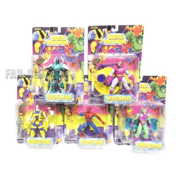 マーベルコミック スーパーヒーロー アクションフィギュア Marvel Super Heroes 5点セット 1990年代