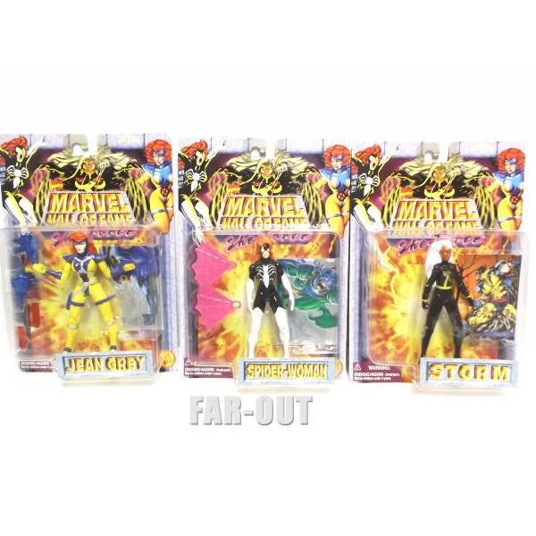 マーベルコミック スーパーヒーロー ウーマン She Force アクションフィギュア Marvel Hall of Fame 6点セット 1990年代の画像