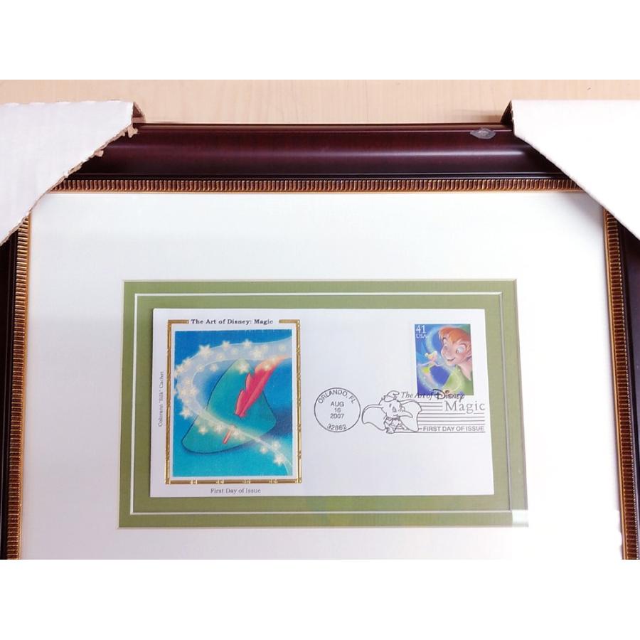 ディズニー 切手アート エアメール フレーム アートギャラリー