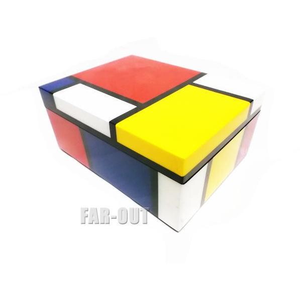 モンドリアン アートボックス ラッカー仕上げ ラージサイズ 小物入れ