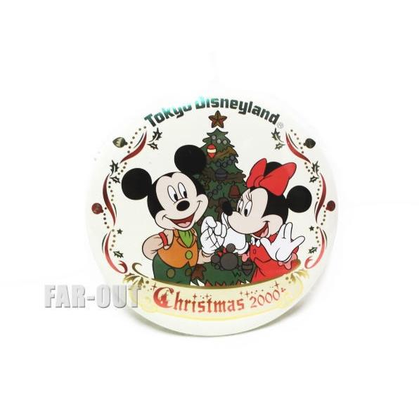 東京ディズニーランド TDL クリスマス 2000年 ミッキー&ミニー 缶