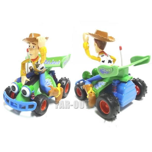 トイストーリー ウッディ w/ RCカー プルバックカー トイ ディズニー