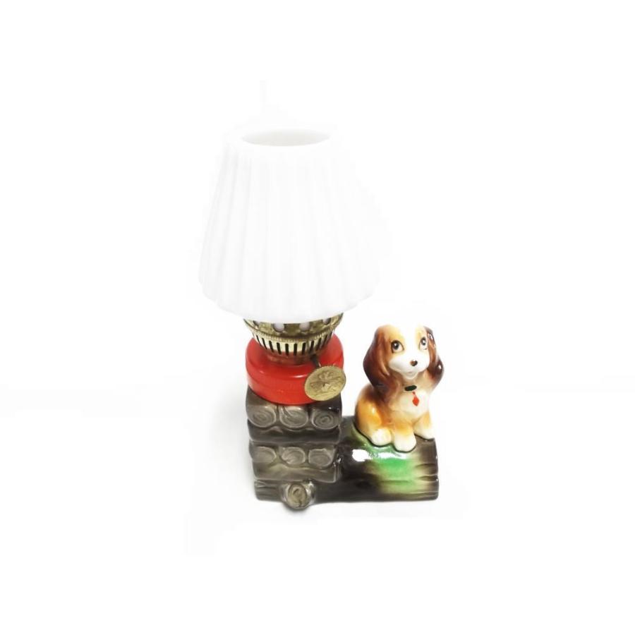 わんわん物語 レデイ&トランプ レディ 卓上ランプ ヴィンテージ フィギュアリン Lady Crown Oil Lamp Figurine
