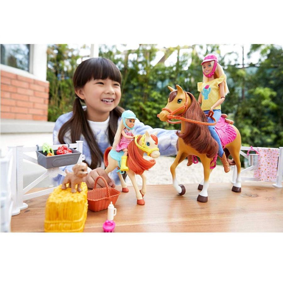 バービー&チェルシー ドール付き 馬牧場 プレイセット 乗馬 Barbie