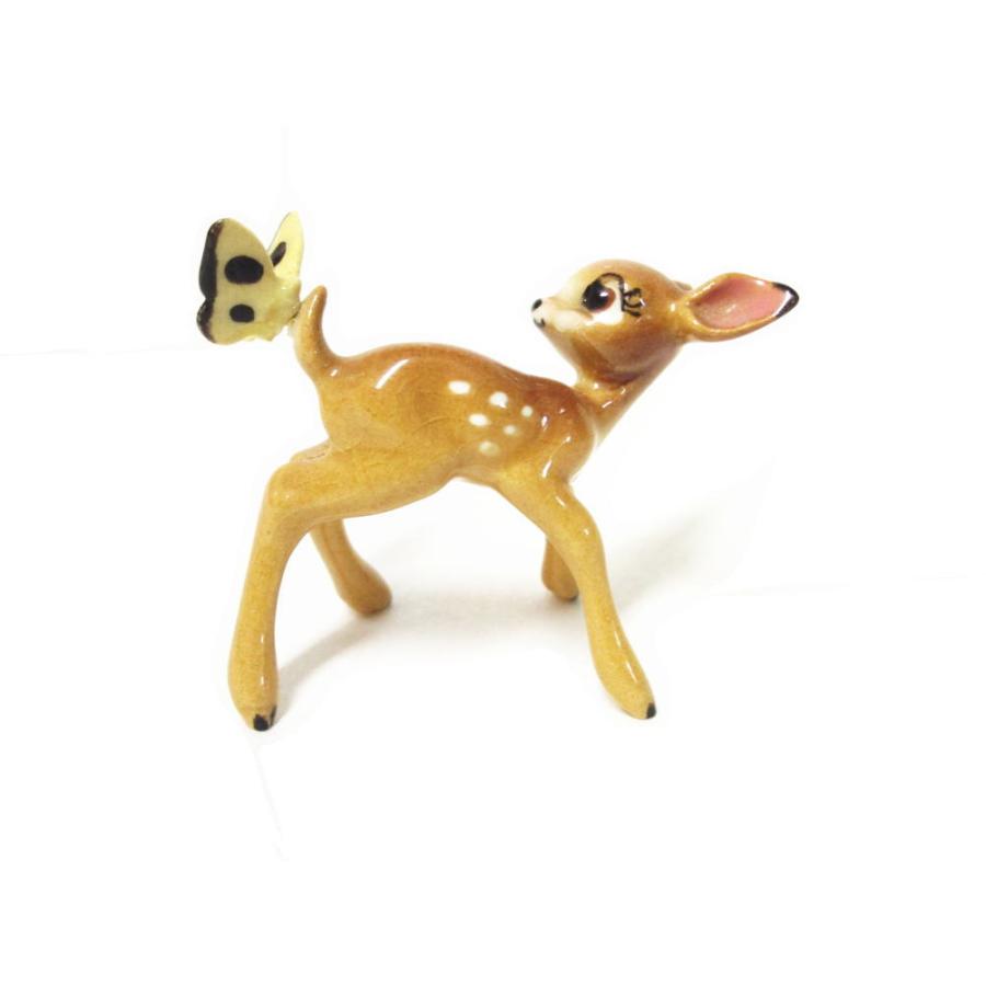 バンビ　ヘイゲンリネカー　ボーンチャイナ　フィギュア　1950年代　ヴィンテージ　Bambi　フィギュアリン　Bone　ポーセリン　陶器製　Hagen-Renaker　ディズニー　China