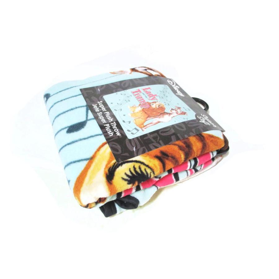 わんわん物語 レディ＆トランプ フリース スロー ブランケット 毛布