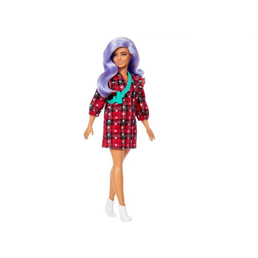 バービー ファッショニスタ ミニワンピース パープルへア Curvy カービーボディ ドール 人形 Barbie Fashionistas 490 9981 Far Out 通販 Yahoo ショッピング