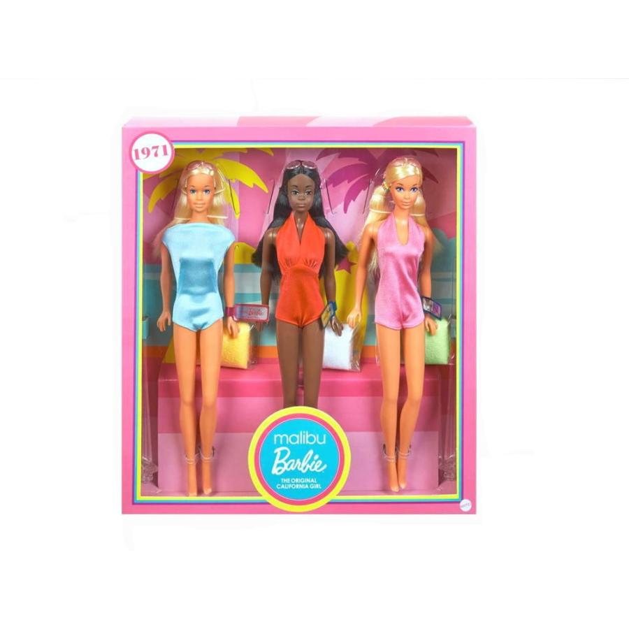 バービーフレンズ マリブギフトセット PJ クリスティー 復刻版 ドール 人形 3体入りセット Malibu Barbie GTJ86  :491-0024:FAR-OUT - 通販 - Yahoo!ショッピング