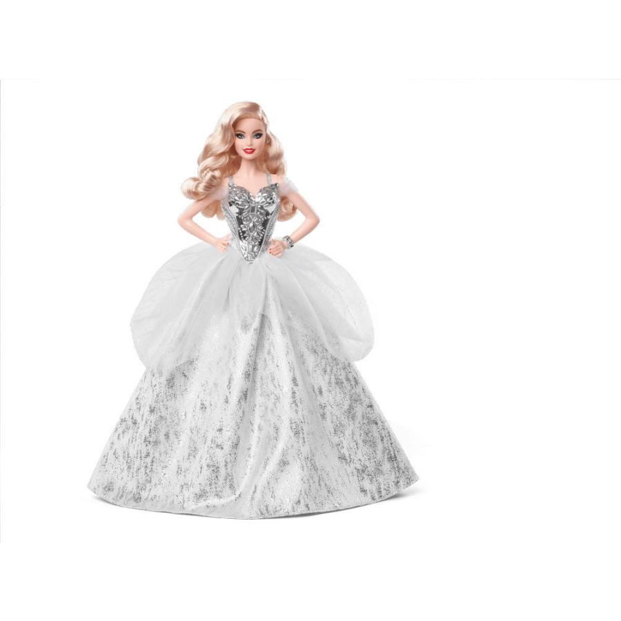 バービー ホリデーバービー 2021 クリスマス ブロンドヘア ドール 人形 Holiday Barbie Blonde GXL18 着せかえ人形