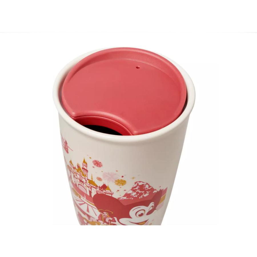 スターバックス コーヒー セラミック ミッキー&アトラクション ピンク 2021年 DL ディズニーランド ドリンクカップ トラベルマグ