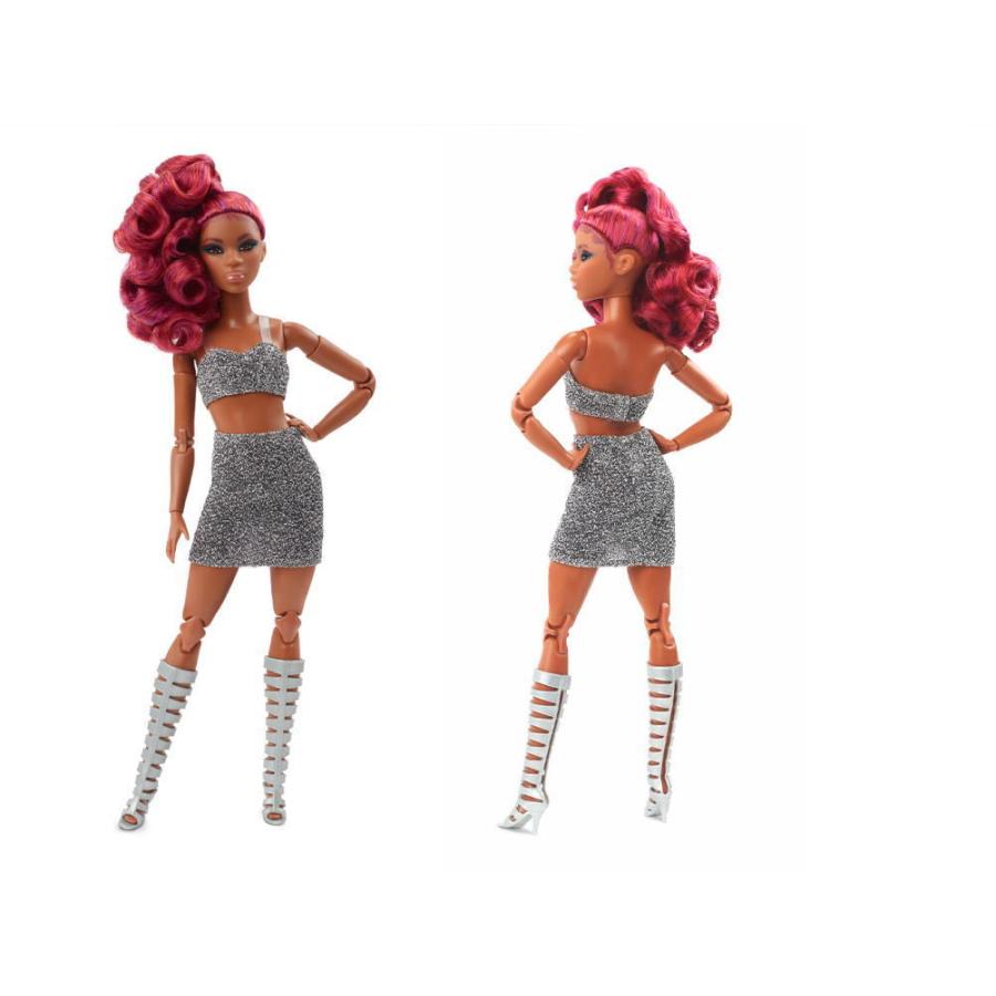 バービールック カーリーレッドヘア ピティート 小柄 ポーザブル