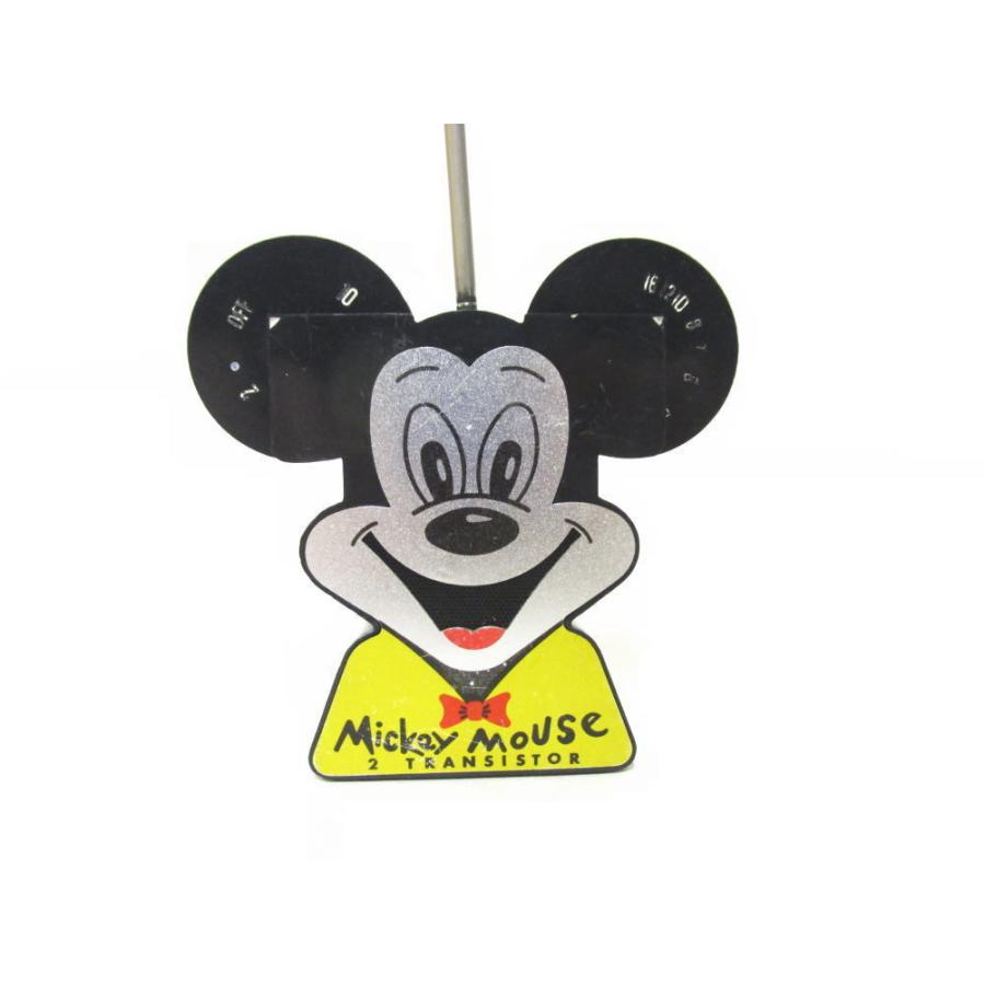 ミッキー トランジスタ AMラジオ ヴィンテージ アンテナ付き 1960年代  日本製 ディズニー Mickey Mouse TRANSISTOR Radio｜far-out