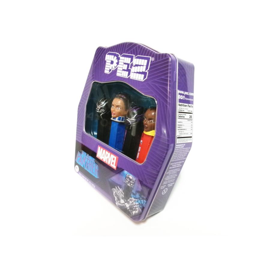 PEZ ブラックパンサー マーベル Tin ブリキ缶入り 4点セット ペッツ