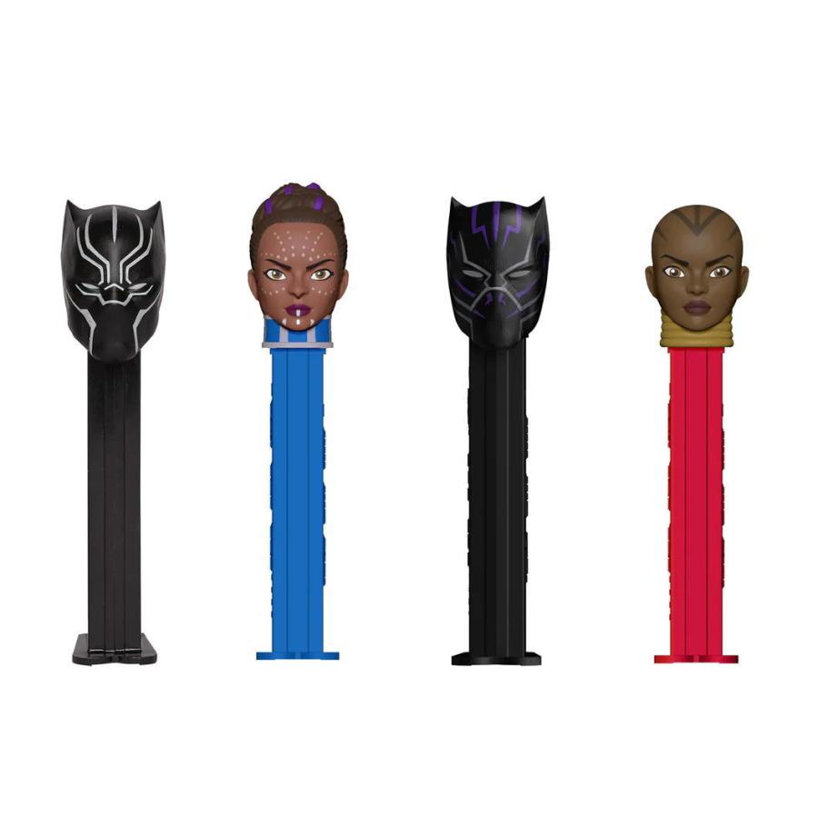 PEZ ブラックパンサー マーベル Tin ブリキ缶入り 4点セット ペッツ