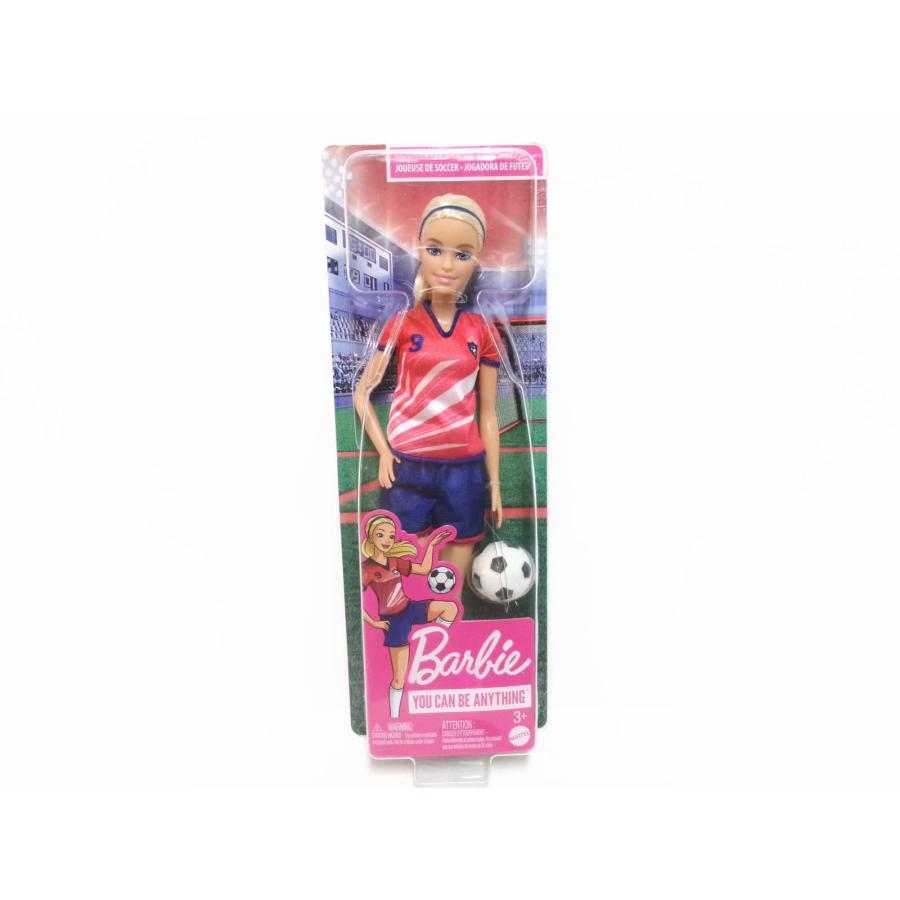 バービー サッカー選手 ブロンドヘア ドール 人形 Barbie You can be 