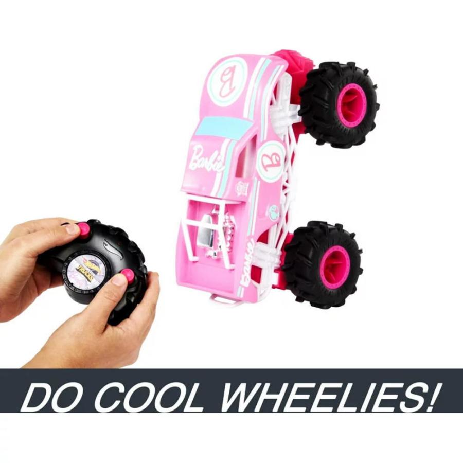 ホットウィール バービー モンスタートラック RC リモコン 1:24スケール ラジコン ピンク カー 車  Hot Wheels Barbie Monster Trucks RC Car｜far-out｜04