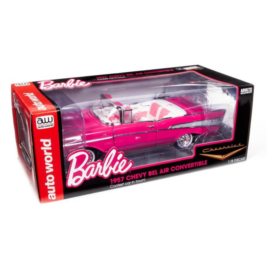 バービー 1957 シボレー ベルエア ピンク コンバーチブル 1:18 バービー 1957 シボレー ベルエア ピンク コンバーチブル 1:18