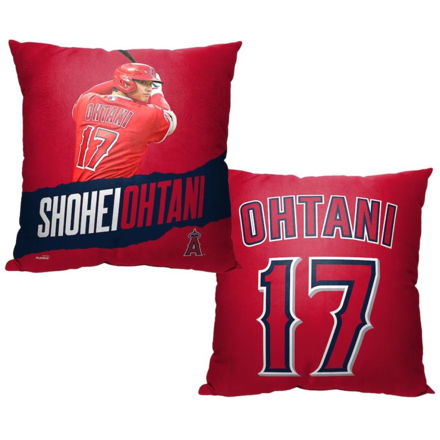 大谷翔平選手 打者 バッター 背番号 レッド クッション ピロー