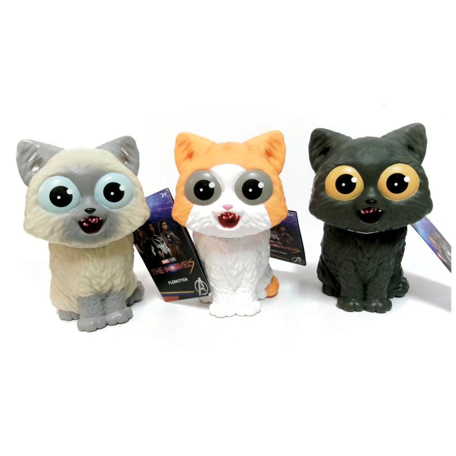 マーベルズ キャット 猫 フラーケン ソフビ スクイーズ トイ 3点セット