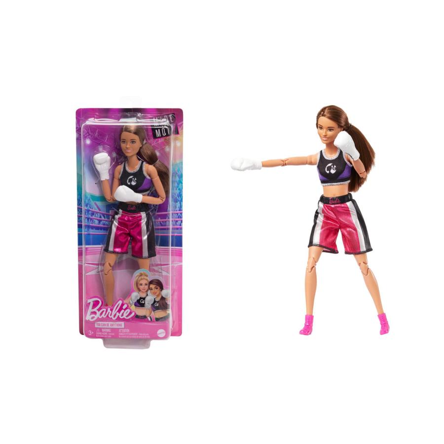 Barbie fashion modelバービー人形 本体のみ　可動ボディ バービー ボクシング選手 メイドトゥームーブ ポーザブル ドール 人形