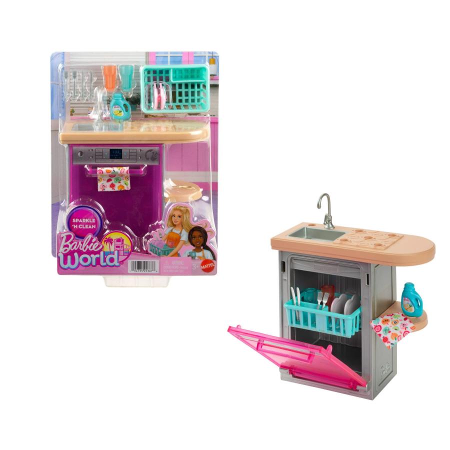 バービー ワールド ディッシュウォッシャー 食洗器 アクセサリー付き