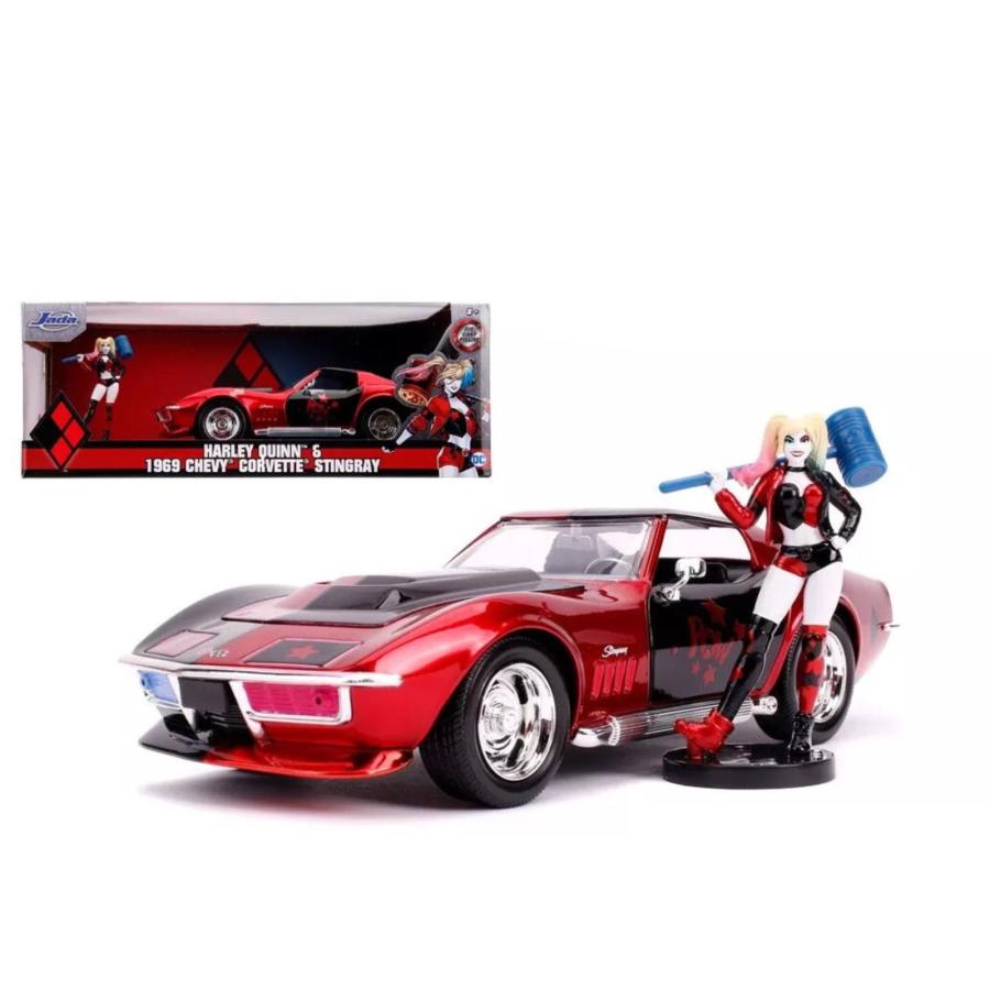 ハーレイ・クイン フィギュア付き メタルダイキャスト ミニカー