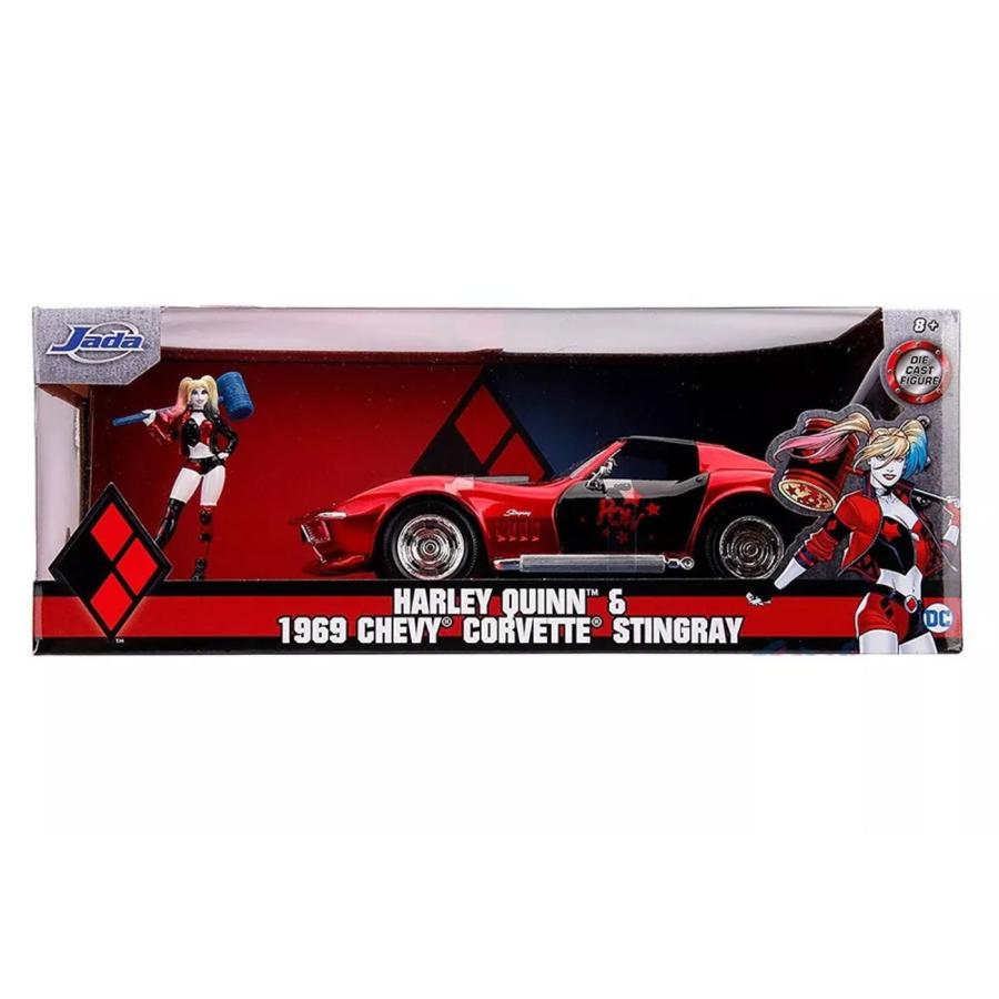 ハーレイ・クイン フィギュア付き メタルダイキャスト ミニカー