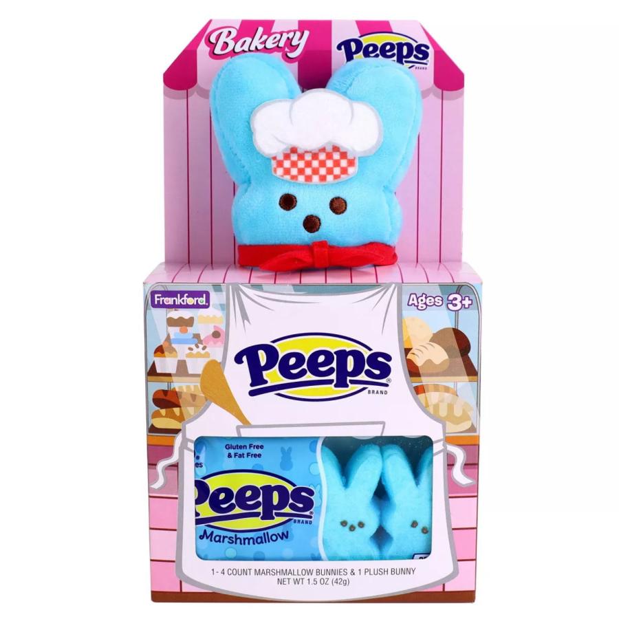 ピープス Peeps イースター記念 うさぎのベーカリーシェフ ぬいぐるみ