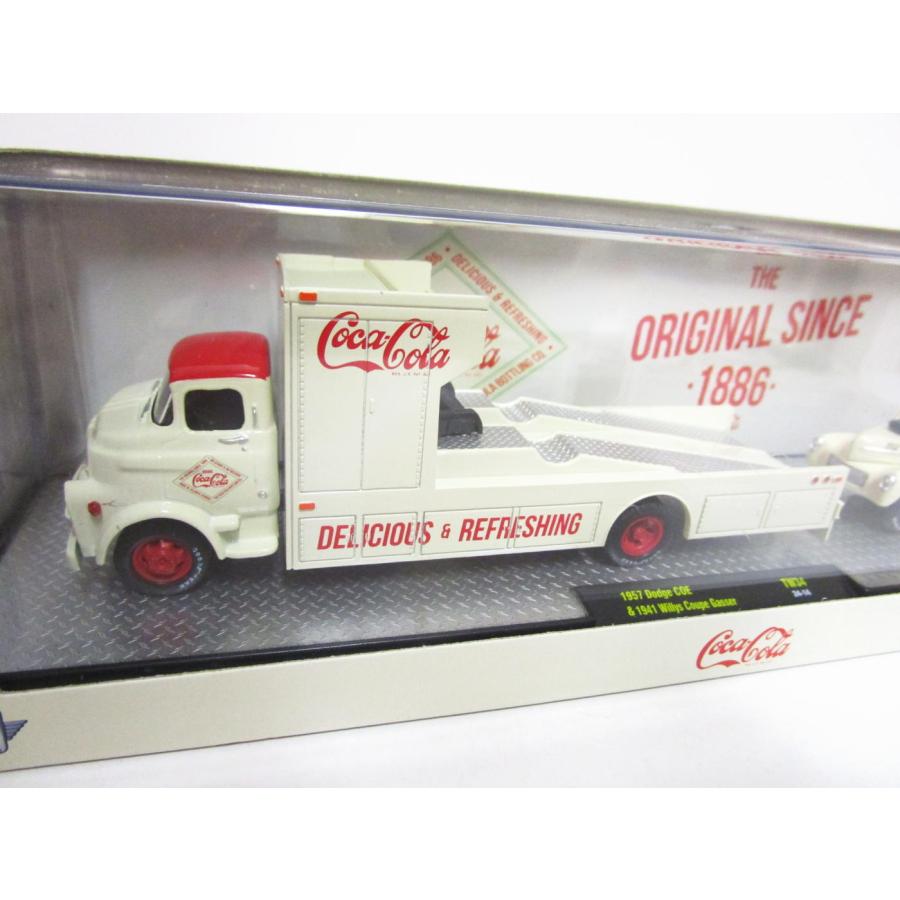 1/43スケール　コカコーラ　ダイキャストメタル　SOLIDO フランス製 コカコーラ メタルダイキャストミニカー 2台セット Coca-Cola1957