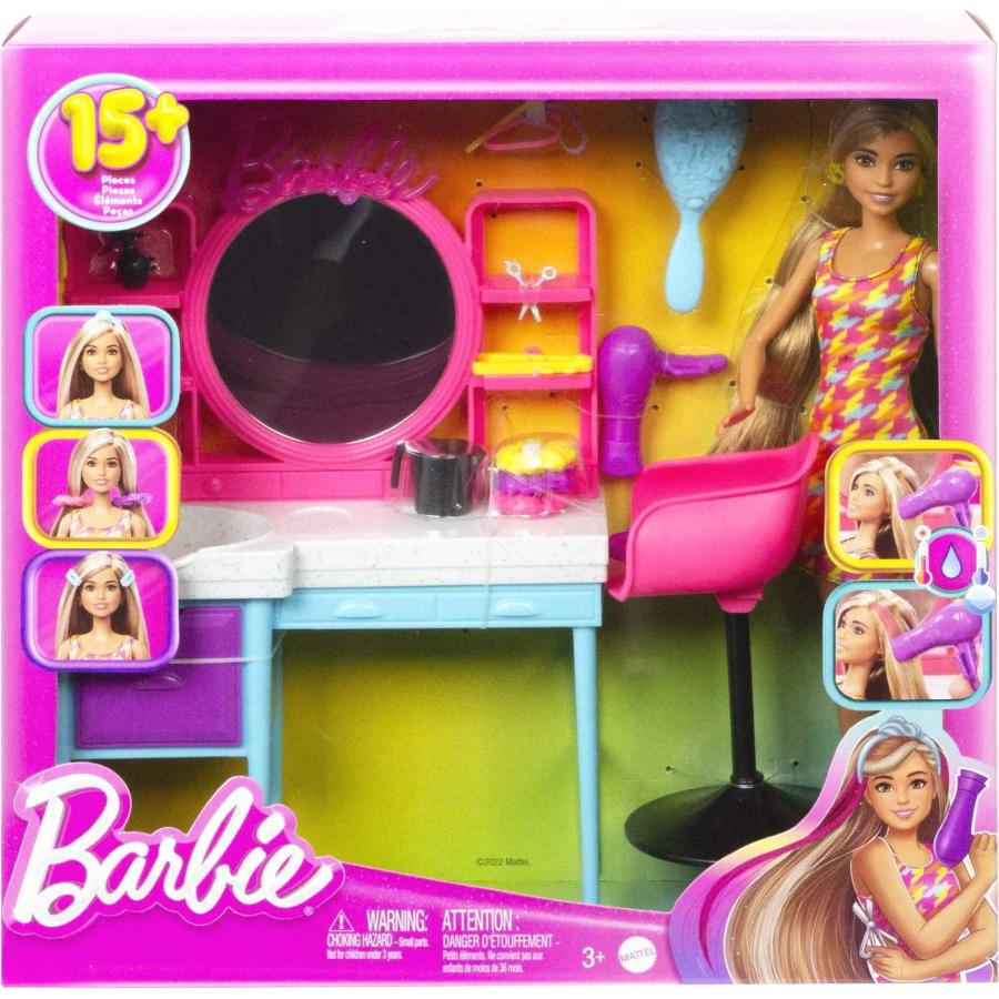 バービー 化粧台 家具 アクセサリー ドール付き プレイセット Barbie