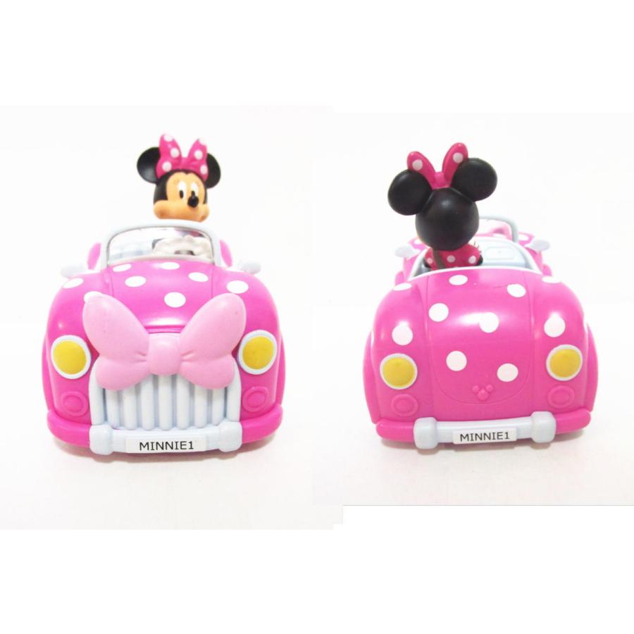 ミニー ポルカドット 水玉 ピンク プルバックカー フィギュア