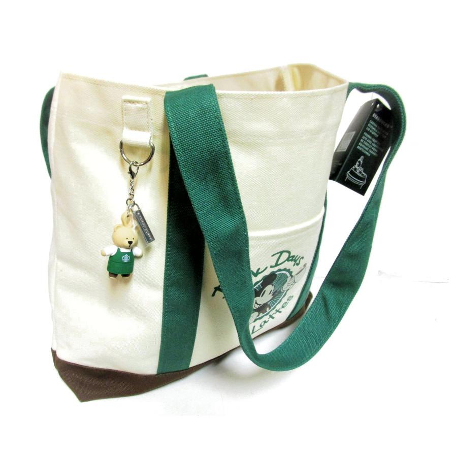 スターバックス ミッキー キャンバス トートバッグ スタバ ベアリスタ