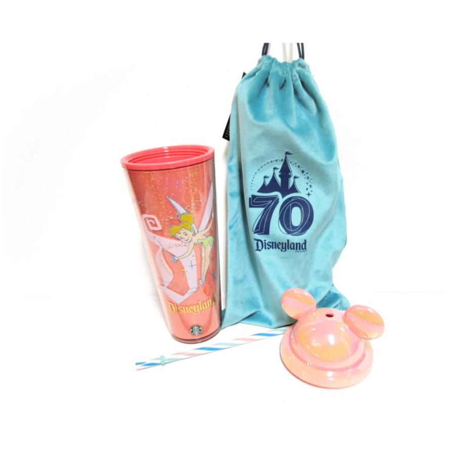 スターバックス ディズニーランド70周年記念 ティンカーベル ドリンク