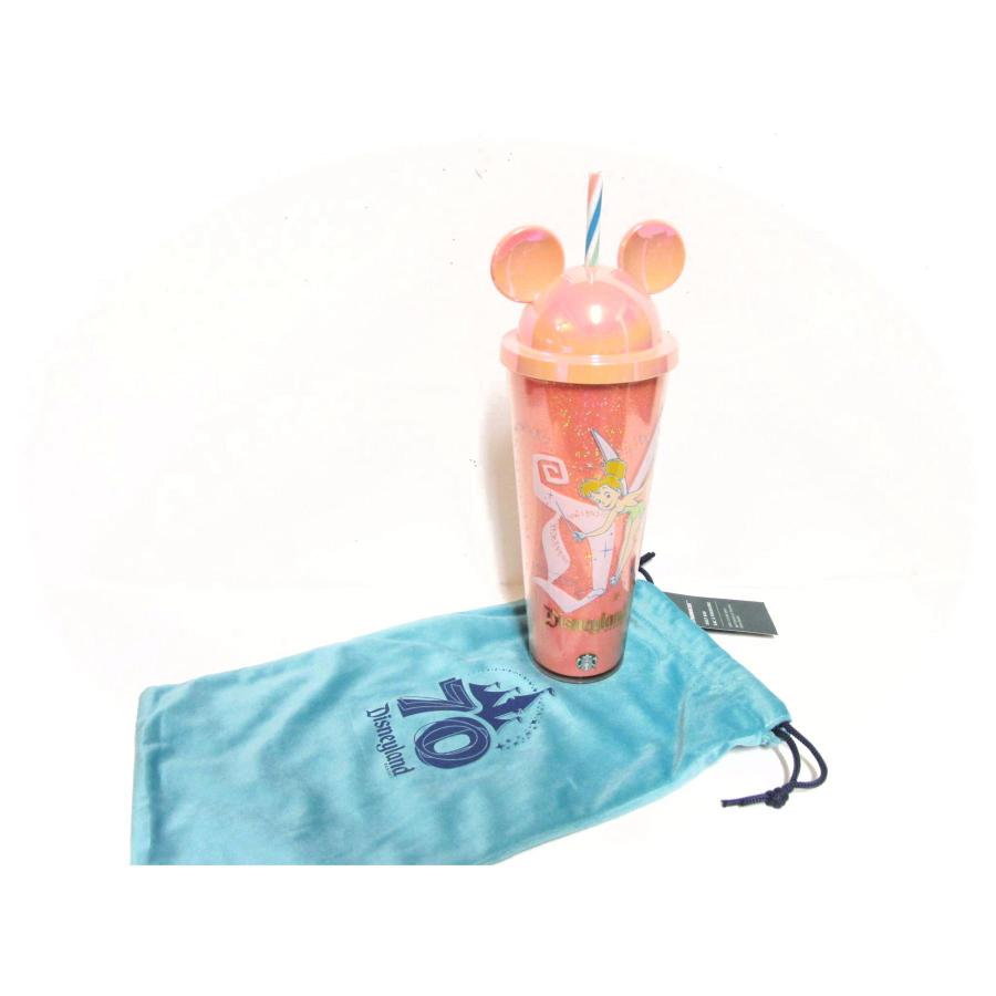 スターバックス ディズニーランド70周年記念 ティンカーベル ドリンク