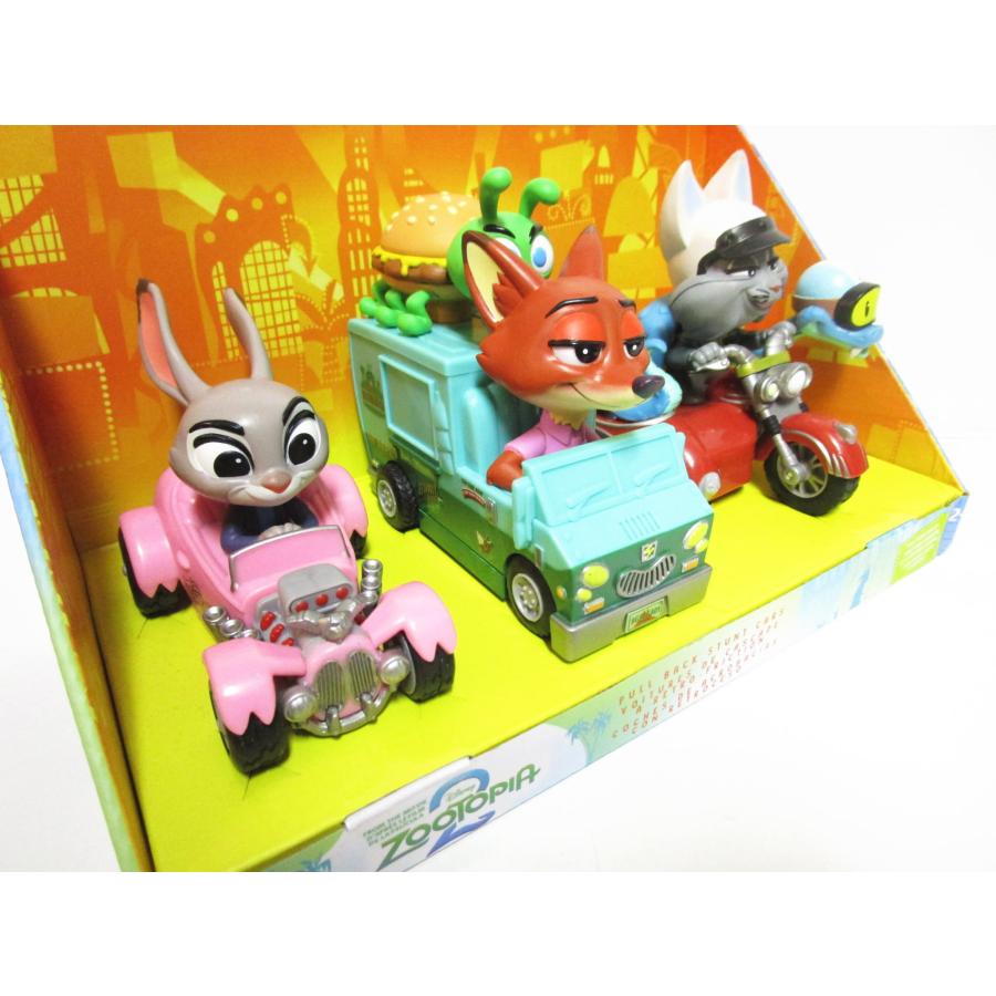 ズートピア2 プルバックカー フィギュア 3点入りセット ディズニー