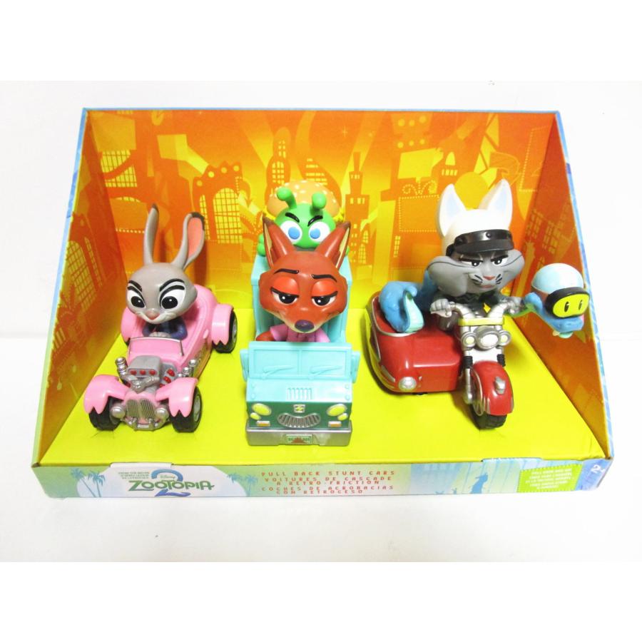 ズートピア2 プルバックカー フィギュア 3点入りセット ディズニー
