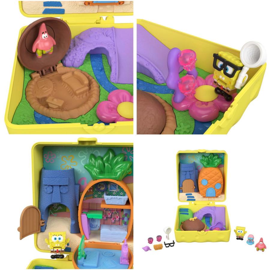 ポーリーポケット　スポンジボブ　日本未発売　ミニチュア　フィギュア スポンジボブ ポーリーポケット ミニチュア PVCフィギュア プレイ