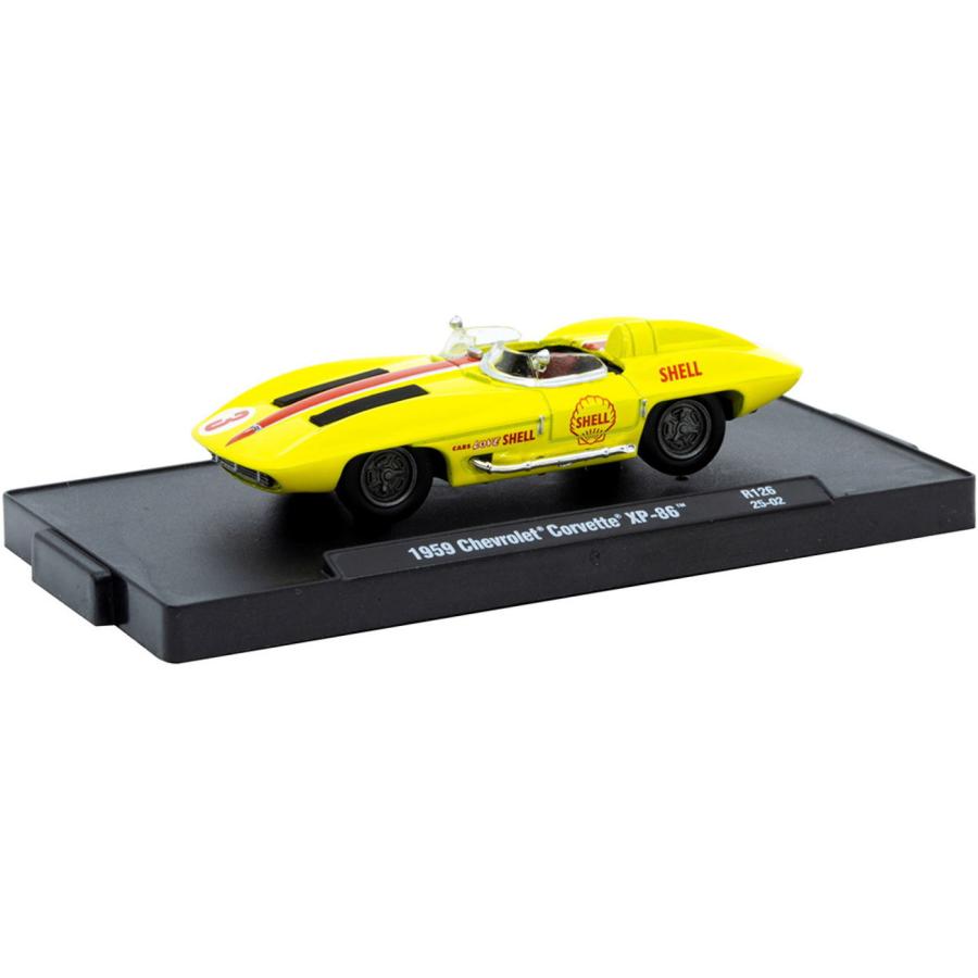 プルバックカー シェル石油 シボレーコルベット メタルダイキャストカー ミニカー