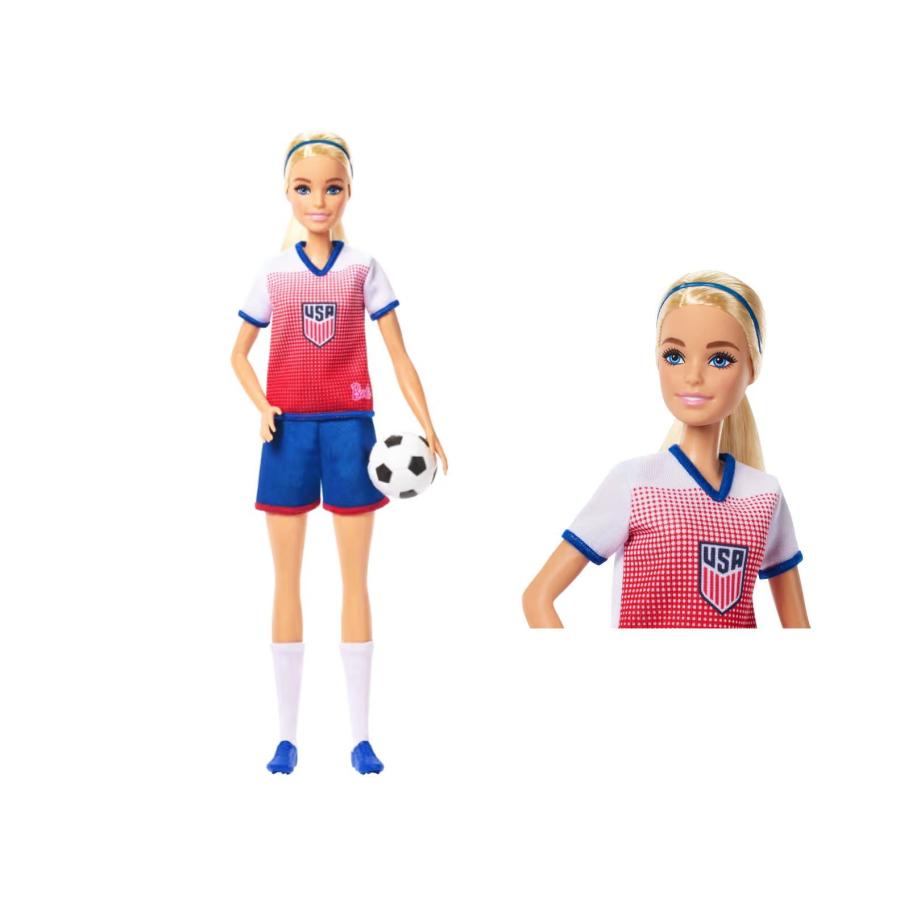 バービー サッカー選手 USSF チームUSA プレイヤー ブロンドヘア 