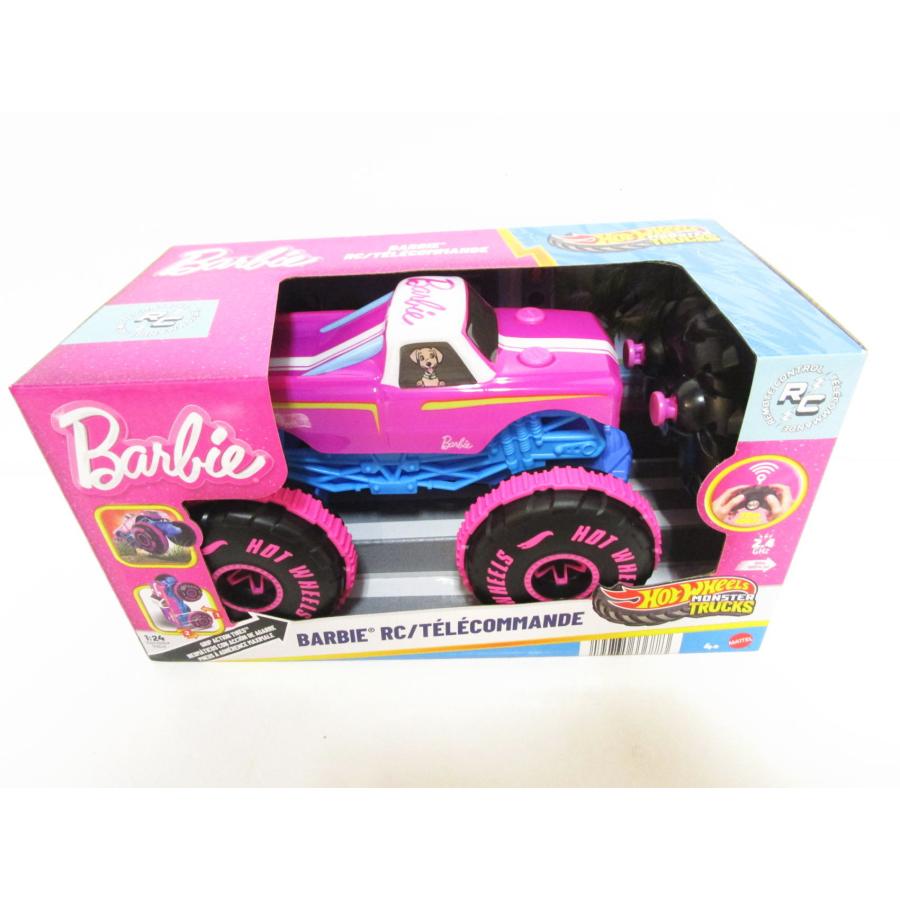 ホットウィール バービー モンスタートラック ピックアップ RC リモコン ラジコン ピンク カー 車  Hot Wheels Barbie Monster Trucks RC Car_4