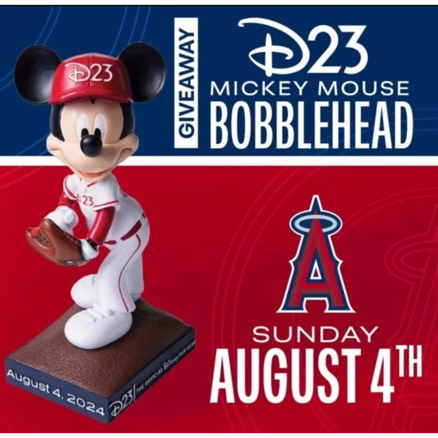 D23 Expo 2024 ミッキー ベースボール 投手 ボブルヘッド フィギュア